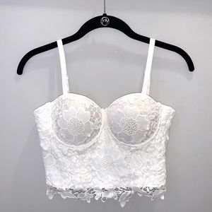 White corset top!